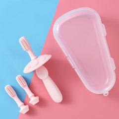 Baby Silicone Training Toothbrush Set