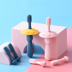 Baby Silicone Training Toothbrush Set