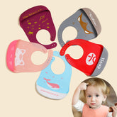 Waterproof Adjustable Silicone Baby Feeding Bib