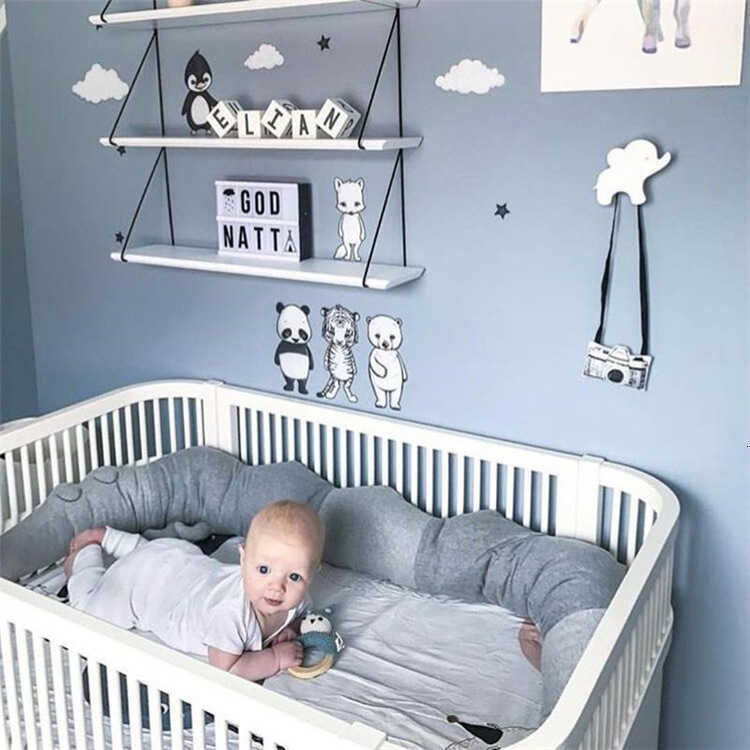 Long Plush Baby Crib Pillow