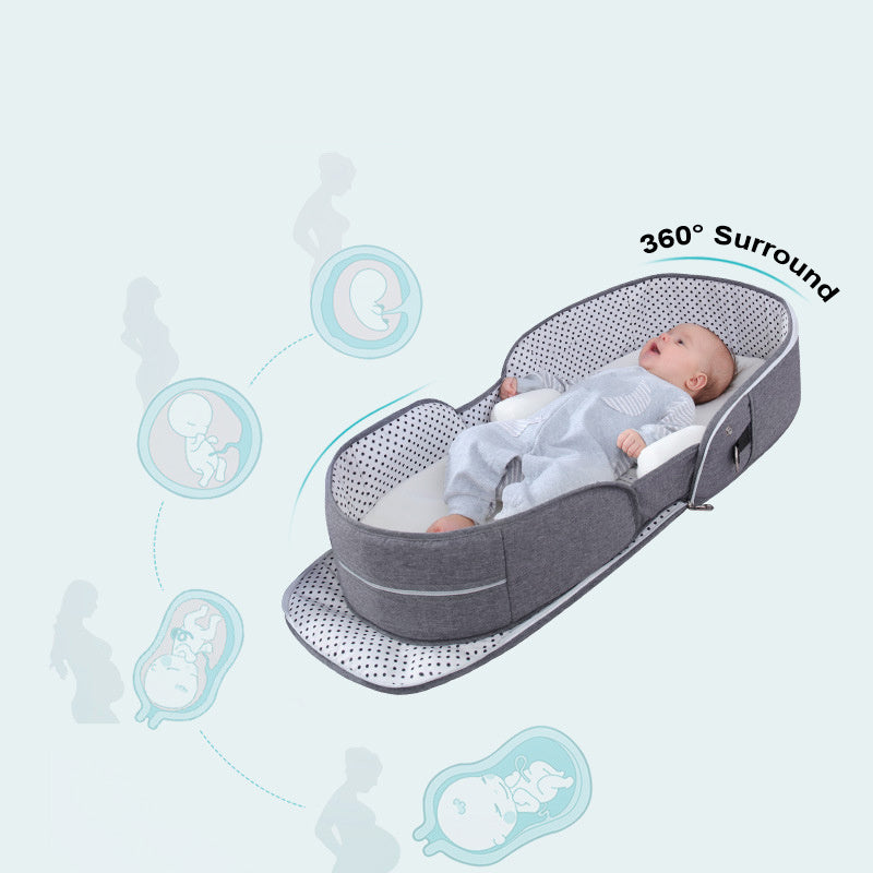 Portable Foldable Baby Crib Bed