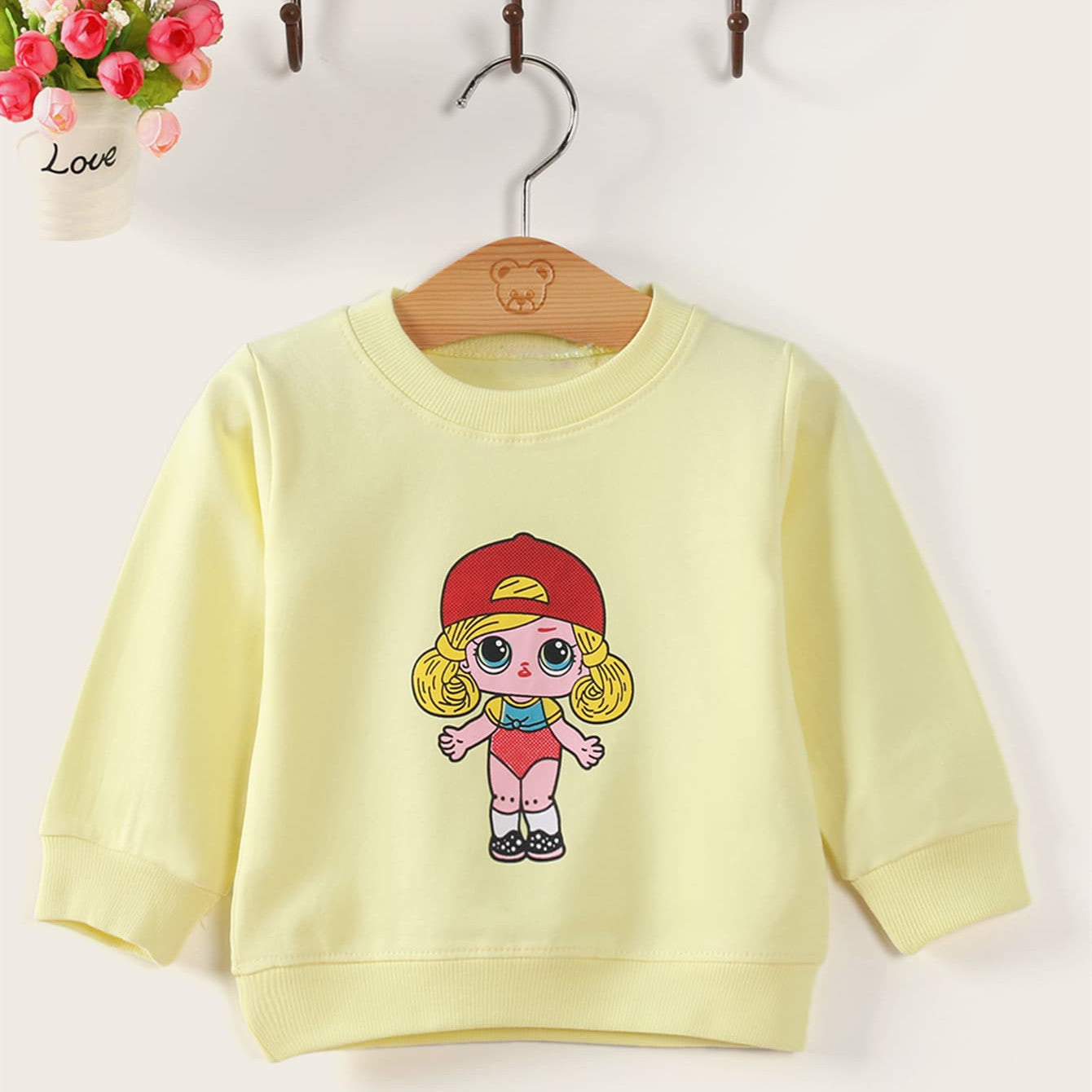 Newborn Girl Knitted Baby Sweater