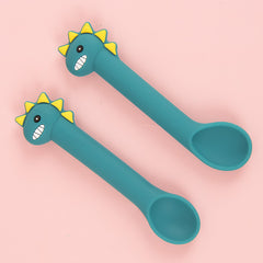 Soft Silicone Baby Training Feeding Spoon