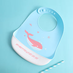 Waterproof Adjustable Silicone Baby Feeding Bib