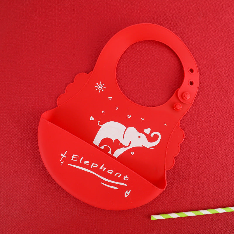Waterproof Adjustable Silicone Baby Feeding Bib