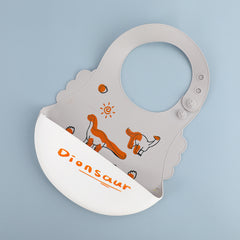 Waterproof Adjustable Silicone Baby Feeding Bib