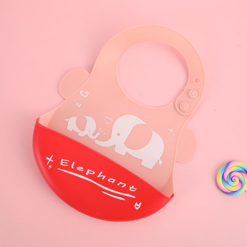 Waterproof Adjustable Silicone Baby Feeding Bib