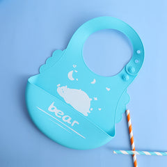 Waterproof Adjustable Silicone Baby Feeding Bib