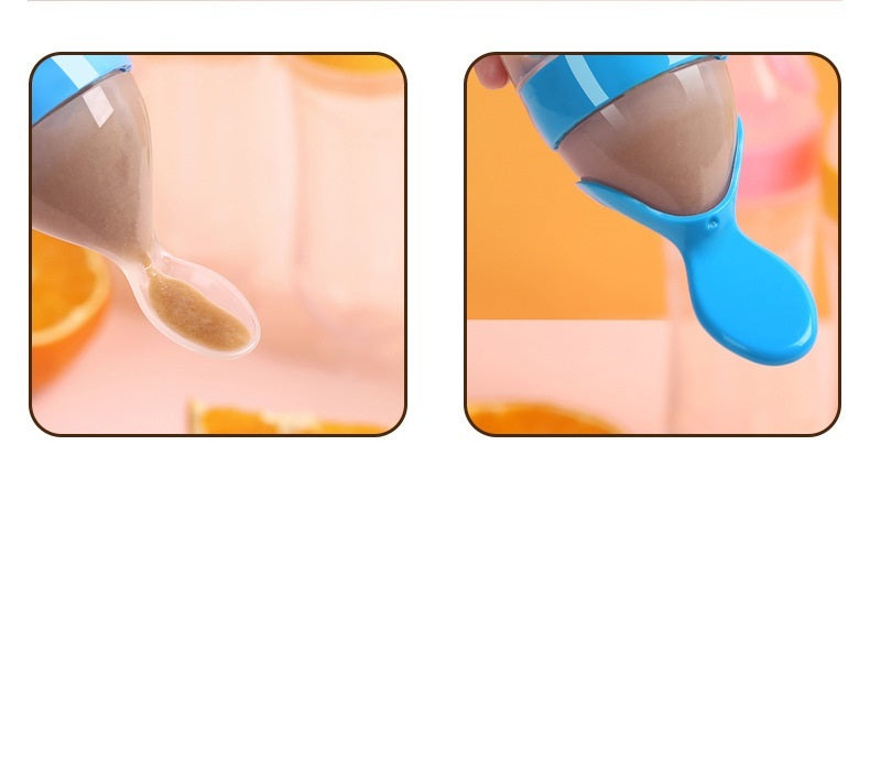 Silicone Baby Rice Paste Feeding Bottle