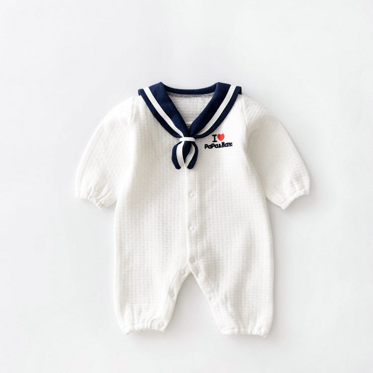 Navy Style Newborn Baby Onesie