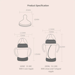 Soft Silicone Newborn Baby Feeding Bottle