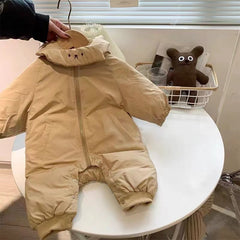 Thick Winter Baby Jumpsuit Outfit
