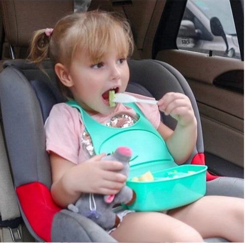 3D Waterproof Soft Plastic Baby Bib