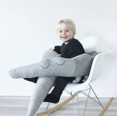 Long Plush Baby Crib Pillow