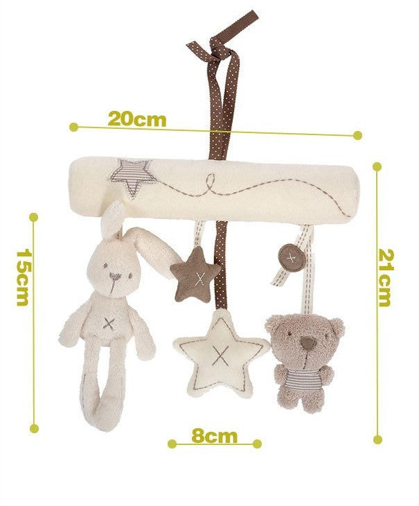 Plush Baby Stroller Hanging Rattles