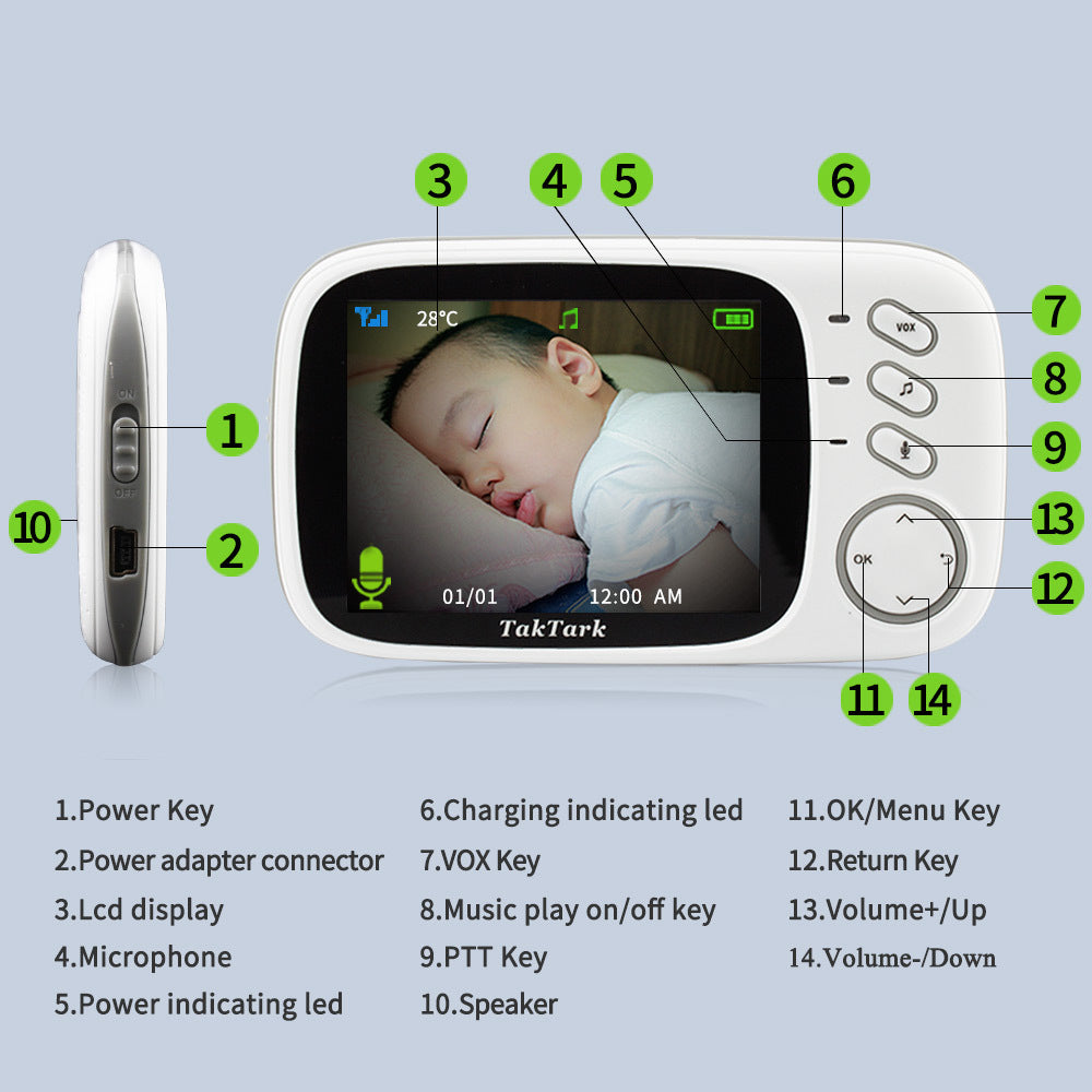 3.2-Inch Digital Baby Care Device