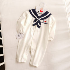 Navy Style Newborn Baby Onesie