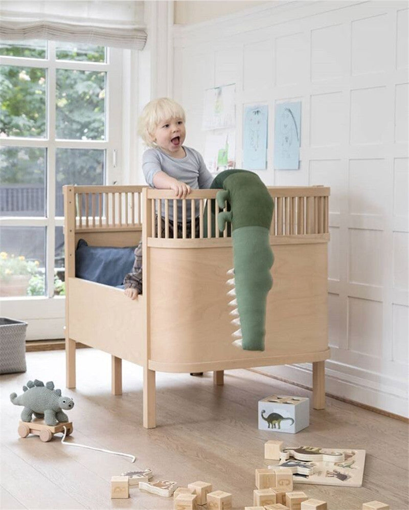 Long Plush Baby Crib Pillow