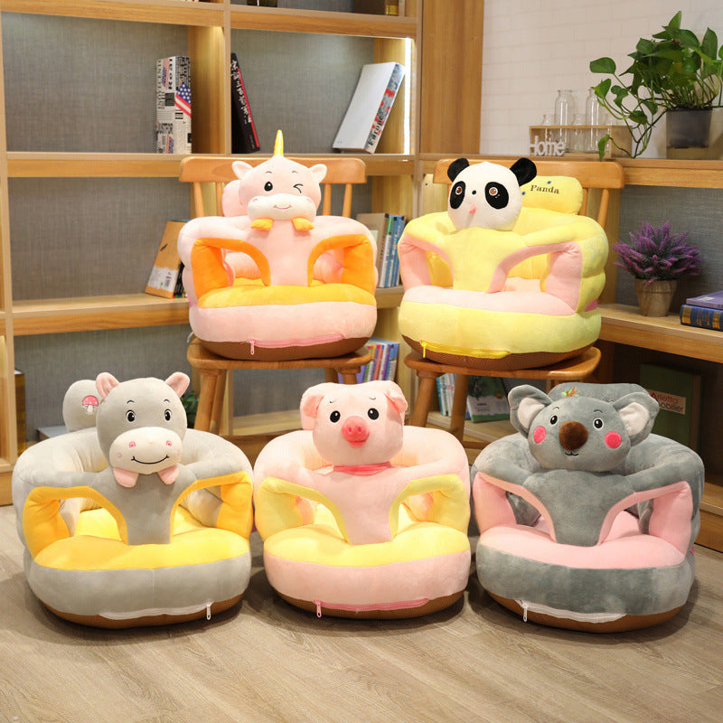 Anti-Rollover Baby Plush Learning Sofa