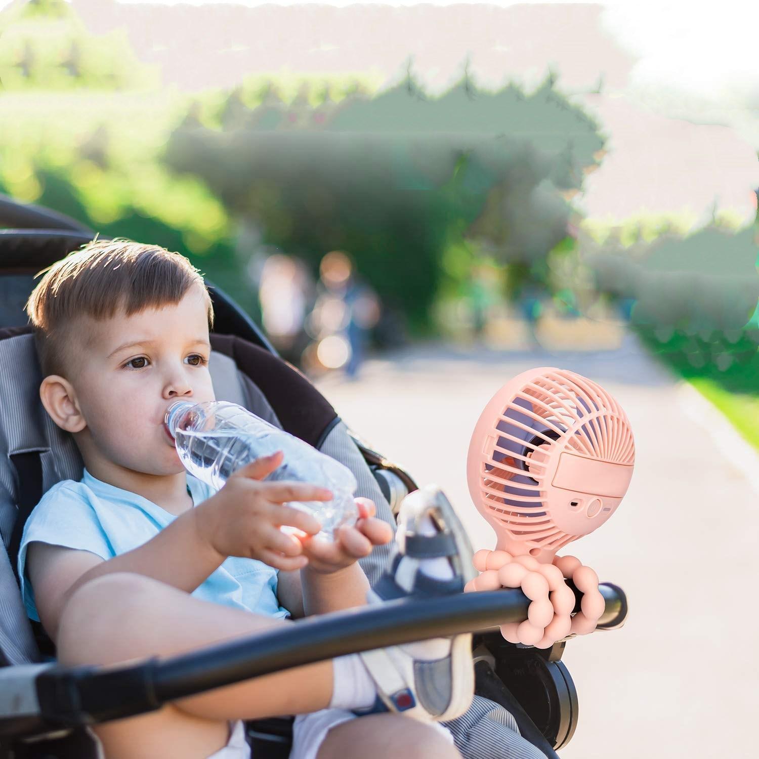 Portable USB Baby Stroller Fan