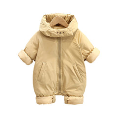 Thick Winter Baby Jumpsuit Outfit